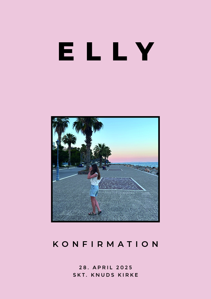 Invitationer - Elly Konfirmation